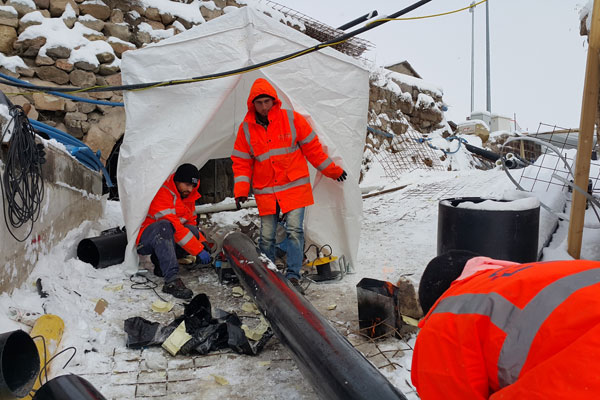 Nevşehir Uçhisar Kayabaşı Sokak Altyapı Onarım, Elektrik ve Mekanik Tesisat Döşenmesi İşleri