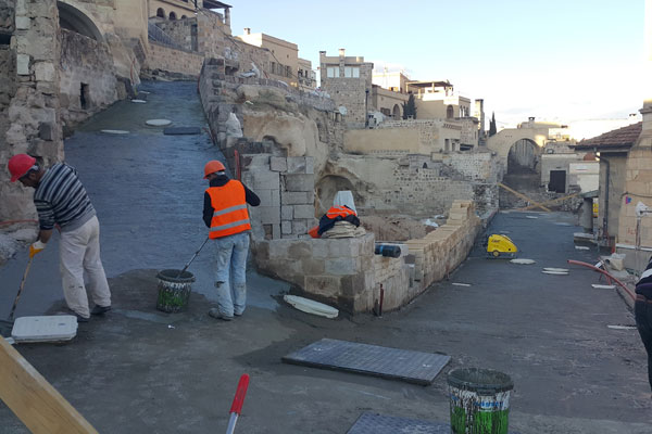 Nevşehir Uçhisar Kayabaşı Sokak Altyapı Onarım, Elektrik ve Mekanik Tesisat Döşenmesi İşleri